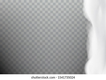 Bath foam realistic vector illustration on transparent background. White soap suds, shampoo foaming detergent texture, frame or border for design