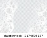 Bath foam with shampoo bubbles isolated on a transparent background. Vector shave, foam mousse with bubbles top view template for your advertising design.