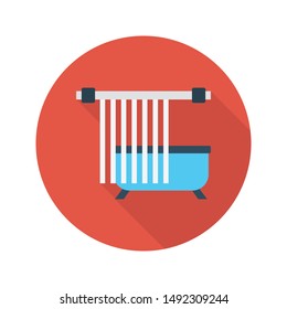 bath glyph flat vector icon