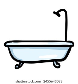Bath Hand Drawn Doodle Icon