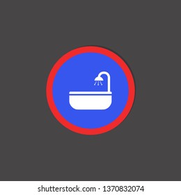 Bath icon. bathroom sign