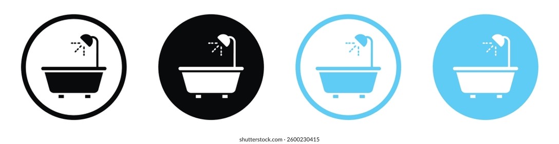 Bath icon collection. vector illustration set