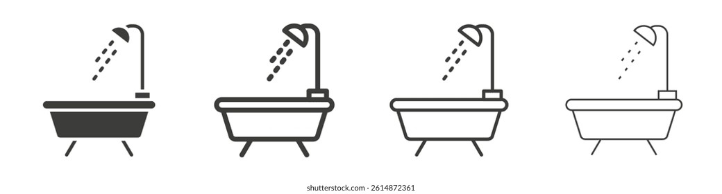 Bath icon collection for website designs