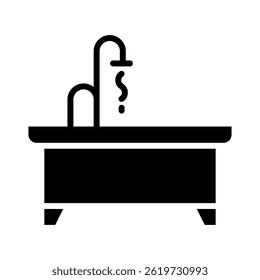 Bath Icon Element For Design
