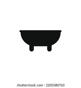 Bath icon flat design illustration