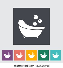 Bath icon. Flat vector related icon for web and mobile applications. It can be used as - logo, pictogram, icon, infographic element. Vector Illustration.