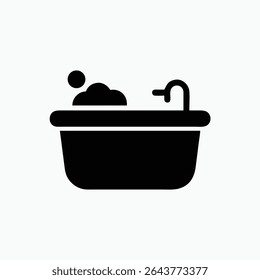 bath icon fully editable vector template