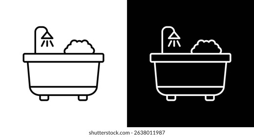 Bath icon Graphic vector set for ui design