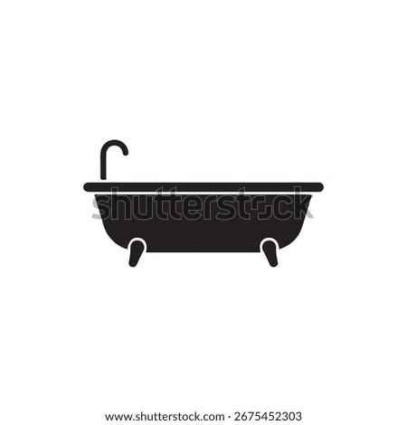 Bath icon On White Back ground