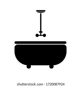 bath icon on white background