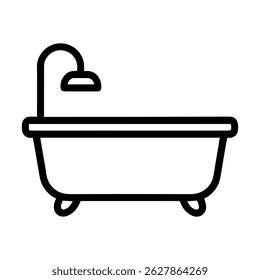 Ícone banho no vetor de fundo branco
Ícone de vetor artigos domésticos home