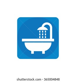 bath icon, on white background