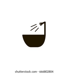 bath icon. sign design