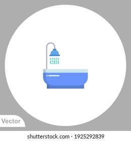 Bath icon sign vector,Symbol, logo illustration for web and mobile