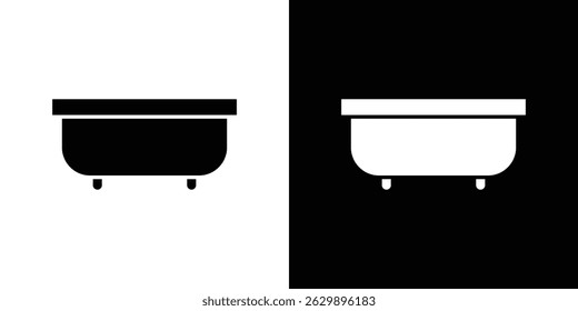 Bath icon in solid flat trendy design style.