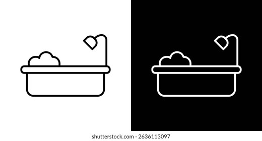 Bath icon symbol concept for graphic design, Website, UI. EPS