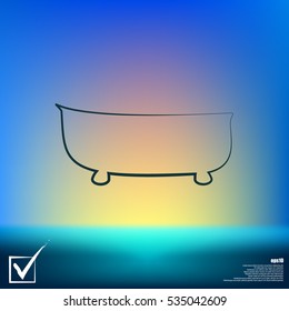 bath icon. bath vector illustration