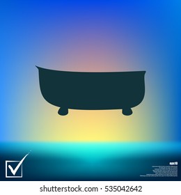 bath icon. bath vector illustration