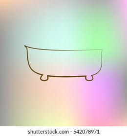 bath icon. bath vector illustration