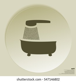 bath icon. bath vector illustration