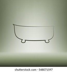 bath icon. bath vector illustration