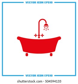 Bath icon vector illustration eps10.