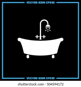 Bath icon vector illustration eps10.
