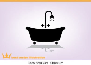 Bath icon vector illustration eps10