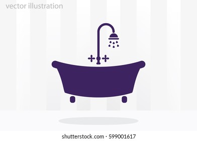 Bath icon vector illustration eps10.