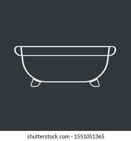 bath icon vector sign symbol for design