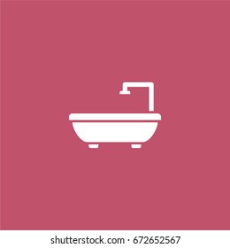 bath icon. vector sign symbol on white background