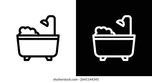 Bath icon vector simple element illustration editable