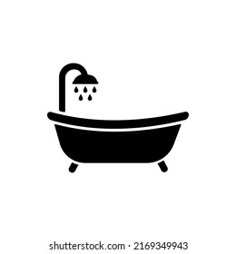 Bath Icon Vector. Style Sign For Mobile Concept And Web Design. Bath Symbol Illustration. Best Bath Icon Vector To design mobile application menus and websites about bathroom.