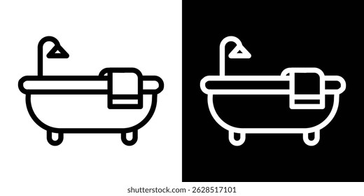 Bath icon vector for web, computer and mobile apps