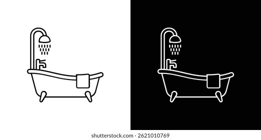 Bath icon vector for web, and mobile app