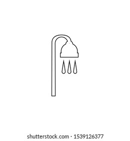 Bath icon. Water shower symbol