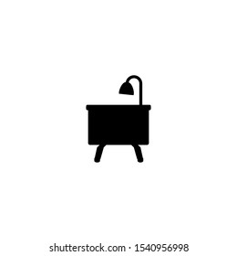 Bath icon. Water shower symbol