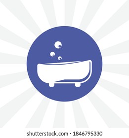 bath isolated simple solid vector icon