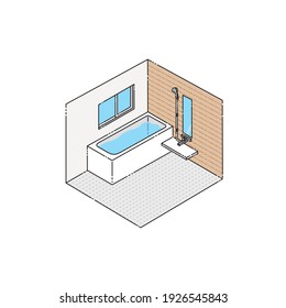 Baño: Bus de sistema isométrico (estilo japonés)