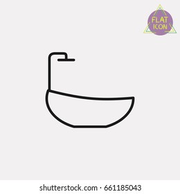 bath line icon