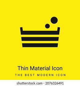 Bath minimal bright yellow material icon