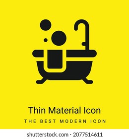 Bath minimal bright yellow material icon