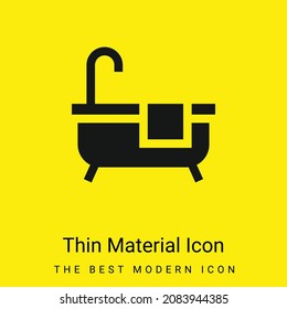 Bath minimal bright yellow material icon