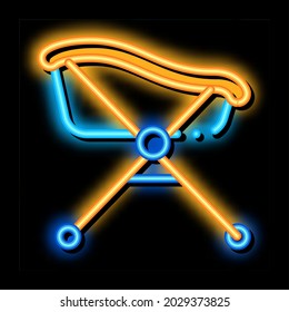 baño sobre ruedas, vector de señal de luz de neón. Un brillante baño de iconos en el signo de las ruedas. ilustración de símbolo transparente