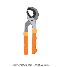 bath pipe wrench cartoon. plumber repair, tool water, home work bath pipe wrench sign. isolated symbol vector illustration