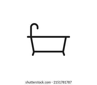 Bath premium line icon. Simple high quality pictogram. Modern outline style icons. Stroke vector illustration on a white background. 