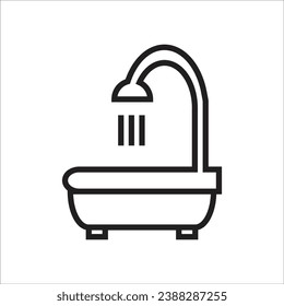 bath room vector line icon new