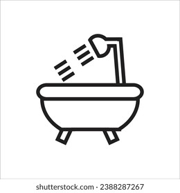bath room vector line icon new