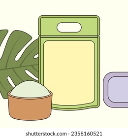 Bath salt compostition, Sea bath salt, bath salt and soap for pure hydration