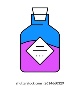 bath salt line icon vector. bath salt sign. isolated symbol illustration